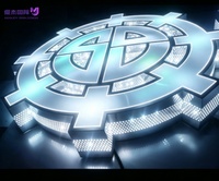 Enseigne LED 3D personnalisée étanche IP65, lettres lumineuses épaisses en métal pour devanture de magasin, restaurant, commerce de détail