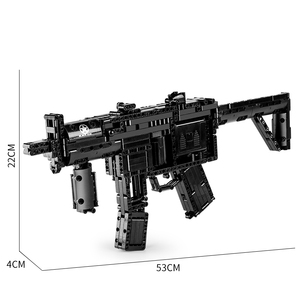 Serie de <span class=keywords><strong>Armas</strong></span> 14001, Modelo de Arma de Subfusil <span class=keywords><strong>MP5</strong></span>, Rompecabezas para Niños, Bloques de Construcción, Juguete de Bloques de Plástico, Juguete de Pistola - Product Image 6