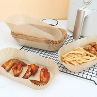 Verkaufsschlager Ruizhifa Umweltfreundliches Ölabweisendes Einweg-Backpapier für Heißluftfritteusen 36-40 GSM 8,5x5,5 Zoll