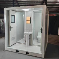 Toilettes mobiles intégrées en acier modernes et personnalisables, de luxe et durables, à vendre pour salle de bain, extérieur, école, chantier, parc