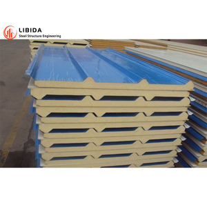 Nhanh chóng cài đặt giá rẻ vật liệu tái chế EPS/PU/PIR/khoáng sản len Sandwich Panel cho kết cấu thép xây dựng - Product Image 1