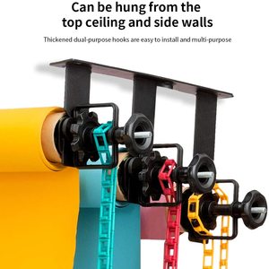 Sistema di Supporto per Sfondi Fotografici di Alta Qualità con 3 Rulli per Montaggio a <span class=keywords><strong>Parete</strong></span> - Product Image 3