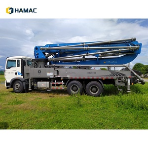 HAMAC Vente directe usine Prix bas Camion malaxeur à béton diesel 56M autochargeur avec pompe entièrement hydraulique pour la construction - Product Image 2