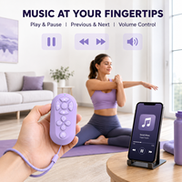 Télécommande sans fil OEM pour selfie, déclencheur, zoom, vidéo courte TikTok, 10 boutons, rechargeable par USB, compatible iOS et Android
