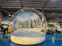Dôme à bulles transparent en PVC commercial pour la location de fêtes, globe de neige gonflable pour événements en plein air