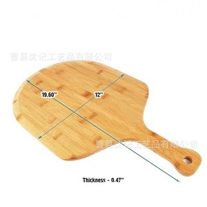 เขียงไม้ไผ่สำหรับตัดพิซซ่า ขนาด 12x18 นิ้ว อุปกรณ์ครัวที่ยั่งยืนสำหรับพิซซ่า ขนมปัง ชีส ขนมอบ เค้ก และอาหารอบ - Product Image 4