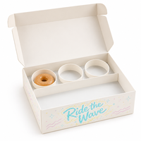 Boîte à snacks personnalisée imprimée au prix d'usine, emballage pour tarte, pour boulangerie, best-seller, papier alimentaire, pour biscuits et restauration rapide
