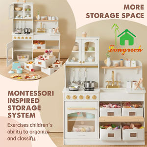Yeni bebek ahşap simülasyon rol oynamak oyna mutfak seti oyuncak erken eğitim oyuncaklar hediye çocuklar için - Product Image 4