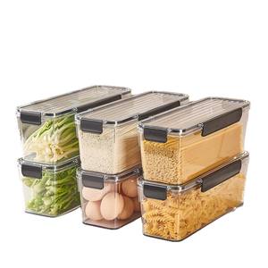 Boîte de conservation rectangulaire pour coriandre et oignon vert avec couvercle à clipser, organisateur de réfrigérateur pour légumes frais - Product Image 5