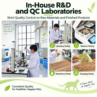 Litière pour chat au tofu d'usine d'origine, mélangée à de la litière pour chat à la bentonite, pour les animaleries