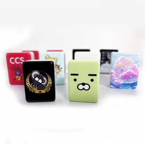 Juego de Fichas de Mahjong Americanas de Acrílico 160P con Estampado Personalizado de Moda, con Bolsa, Fichas de Mahjong con Grabado Transparente, Regalos de Mahjong - Product Image 1