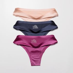 Nuovi Arrivi: Slip Donna Senza Cuciture in Seta Ghiaccio, <span class=keywords><strong>Perizoma</strong></span> <span class=keywords><strong>Taglio</strong></span> <span class=keywords><strong>Laser</strong></span>, Intimo Femminile Invisibile all'Ingrosso - Product Image 2