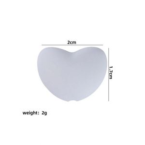 Cuentas de silicona de grado alimenticio para bebés, con forma de corazón de 17x20mm, sin BPA, para la fabricación de joyas, mordedores, clips para chupetes y accesorios de PVC - Product Image 5