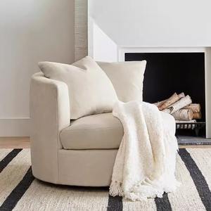 Mode Wohnzimmer Möbel Freizeit <span class=keywords><strong>Sofa</strong></span> Lazy Günstige Custom ized Farbe Hotel Lazy Round Stoff Weiches <span class=keywords><strong>Sofa</strong></span> für Zuhause - Product Image 3