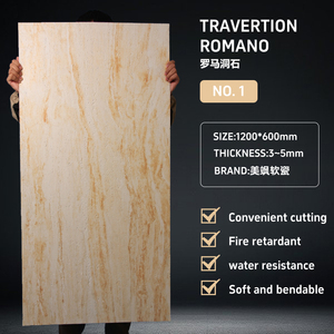 Panel de Pared de Piedra Flexible con Textura Artística MCM - Acabado de Piedra Lineal Artístico de Lujo Ligero, Impermeable, para Interiores, Hoteles y <span class=keywords><strong>Cocinas</strong></span> - Product Image 2