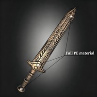 Épée de chevalier médiévale en plastique en gros pour Halloween, cosplay, accessoires de fête viking vintage en bronze, vente en gros