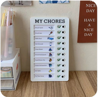 Tableau de suivi des tâches pour enfants Bview Art, tableau de suivi des habitudes, liste de routine quotidienne, tableau de récompenses pour les enfants, apprentissage à domicile