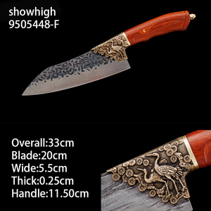 Cuchillo de chef chino de acero con alto contenido de cromo, cuchillo para rebanar con bolster de corona roja 9505448 - Product Image 5