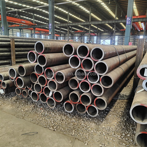 Tuyau en acier sans soudure noir peint, <span class=keywords><strong>tube</strong></span> rond en acier au carbone Sch40 A106 Gr.B, directement de l'usine, pour la construction et les pipelines - Product Image 2