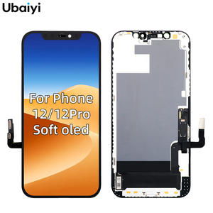 ชุดประกอบหน้าจอแสดงผล OLED แบบนุ่มสำหรับไอโฟน 12 12 โปรแผงเปลี่ยนจอ LCD ขนาด 6.61 นิ้ว ดิจิไทเซอร์ระบบสัมผัสแบบ In-cell - Product Image 1