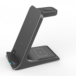 <span class=keywords><strong>Chargeur</strong></span> sans fil magnétique 3-en-1 15W à charge rapide verticale pour iPhone Android TWS IWatch - Product Image 1