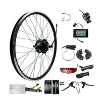 Kit de conversion de moteur de moyeu de vélo électrique 36V 48V 52V 350W/500W/750W/1000W avec batterie au lithium en option