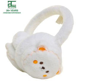 Оптовые детские зимние наушники Allch: большие размеры, флис с шерстью и тканевыми вставками, складные, теплые, из Чжэцзяна - Product Image 2
