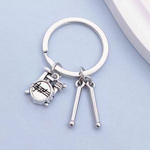 Llavero de tambor de moda europeo-americano de gran venta para amantes de la música, colgante de mochila estilo banda de rock - Product Image 3