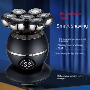 Portable 7 Blade Mini <b>Electric</b> Shaver <b>Kit</b> for Men USB Powered Inductive Charging Facial Razors for Body Shaving - Product Image 6