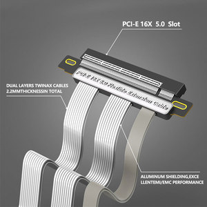 Cable de Extensión Flexible PCI-E 16X 5.0 de 20CM, Adaptador PCI, Riser PCIe, Conector PCIe de 90 y 180 Grados para Tarjetas GPU, Transmisión de Alta Velocidad - Product Image 5