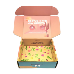 Mẫu miễn phí bán buôn gấp sóng máy bay Hộp Tùy chỉnh in màu bao bì hộp các tông bưu phẩm vận chuyển với biểu tượng tùy chỉnh - Product Image 3