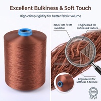 Filament de fil DTY 100 % polyester Polylion, prix usine, 150 deniers, haute élasticité, pour chaussettes et vêtements de sport