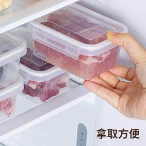 Food Storage Container Rectangle <b>Clip</b>-on Lid Large Capacity Airtight For Refrigerator Meat Portioning - Product Image 5