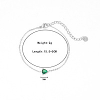 Bracelet chaîne fine MYNECK en acier inoxydable plaqué or 18 carats PVD avec zircon blanc en forme de cœur, bijoux de mode