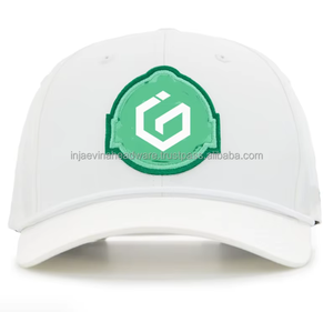 Gorra de Béisbol Azul de 6 Paneles con Bordado de Logotipo Geométrico, Unisex, Ajustada, Estilo Casual para Primavera/Verano - Product Image 2