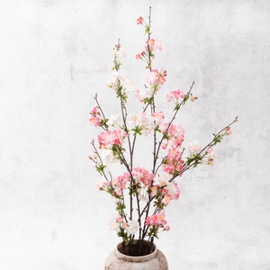 Petites fleurs artificielles de bégonia en soie, fausses plantes vertes, pour décoration d'entrée de salon, de mariage ou de maison, signifiant bon augure - Product Image 3