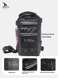Single Shoulder Multifunctional <b>Fishing</b> Waist Bag Waterproof Polyester <b>Lure</b> Backpack Rod Insertion Bait Bag <b>Fishing</b> Chest Bag - Product Image 5