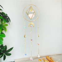 Atrapasoles de Cristal Ecológicos de Alta Calidad al por Mayor (Forma de Bola de Cuarzo Rosa Amatista) Decoración Colgante de 55 cm para el Hogar