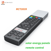 Télécommande vocale intelligente en métal à énergie solaire avec code fixe - Sans batterie/charge, fixation magnétique, durée de vie prolongée
