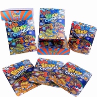 Sacs Mylar comestibles en stock avec boîte, anti-odeur, refermables, holographiques, découpés à la forme, à fermeture éclair, autoportants, avec boîte