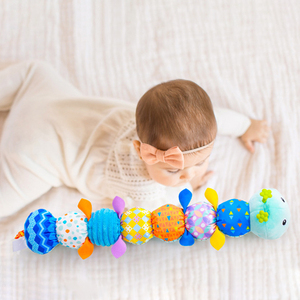 Infant Baby Musical <b>Stuffed</b> Animal Activity <b>Soft</b> Plush <b>Toys</b> with Multi-Sensory Crinkle Rattle and Textures for Tummy Time - Product Image 4