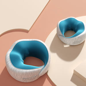 Alta Qualidade Em Forma de U Pescoço Massageador com Calor Ombro Elétrico Amassar Massagem Travesseiro Car & Travel com Memória Espuma - Product Image 4