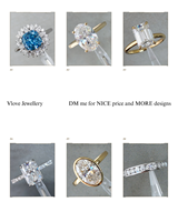 VLOVE Bagues de fiançailles de conception spéciale de haute qualité Bague en diamant Marquise en or 1.00 Ctw 14K cultivé en laboratoire