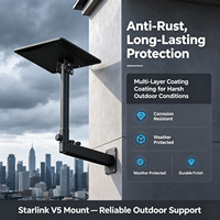 Adaptateur de tuyau réglable en acier Starlink Gen 5, kit de montage mural et de toit pour antenne V5, support de montage durable avec revêtement en poudre