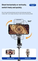 Gimbal-Stabilisator 360-Grad Faltbares Stativ & Selfie-Stick mit Fernbedienung für Digitalkamera Vlogging