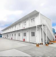 Bâtiment de bureau préfabriqué moderne modulaire détachable de style conteneur pour chantier de construction