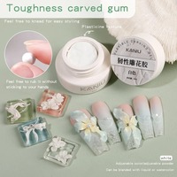 Gel de sculpture 3D pour fleurs 5ml, non collant, blanc nacré satiné, certifié CE, non toxique, pour nail art en bouteille, usage professionnel en salon