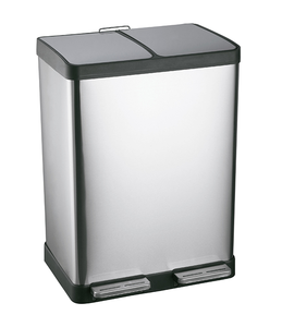 Bin Bins 2 Compartments Recyclable Garbage Bin Amazon Hot Sale 2 Combo Recycle Bin Metal Trash Bin 2 Compartments Sorting Garbage Bins