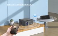 Mini Proyector LED Portátil Veacine A8, Compatible con Netflix TV, 800 ANSI Lúmenes, 4K, Android, Wifi, para Escuela, Hogar, Cine en Casa