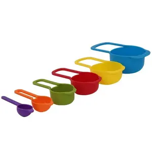 Outils de mesure en plastique de qualité alimentaire, ensemble de cuillères-mesure colorées de 7.5 à 250ml, 1 pièce